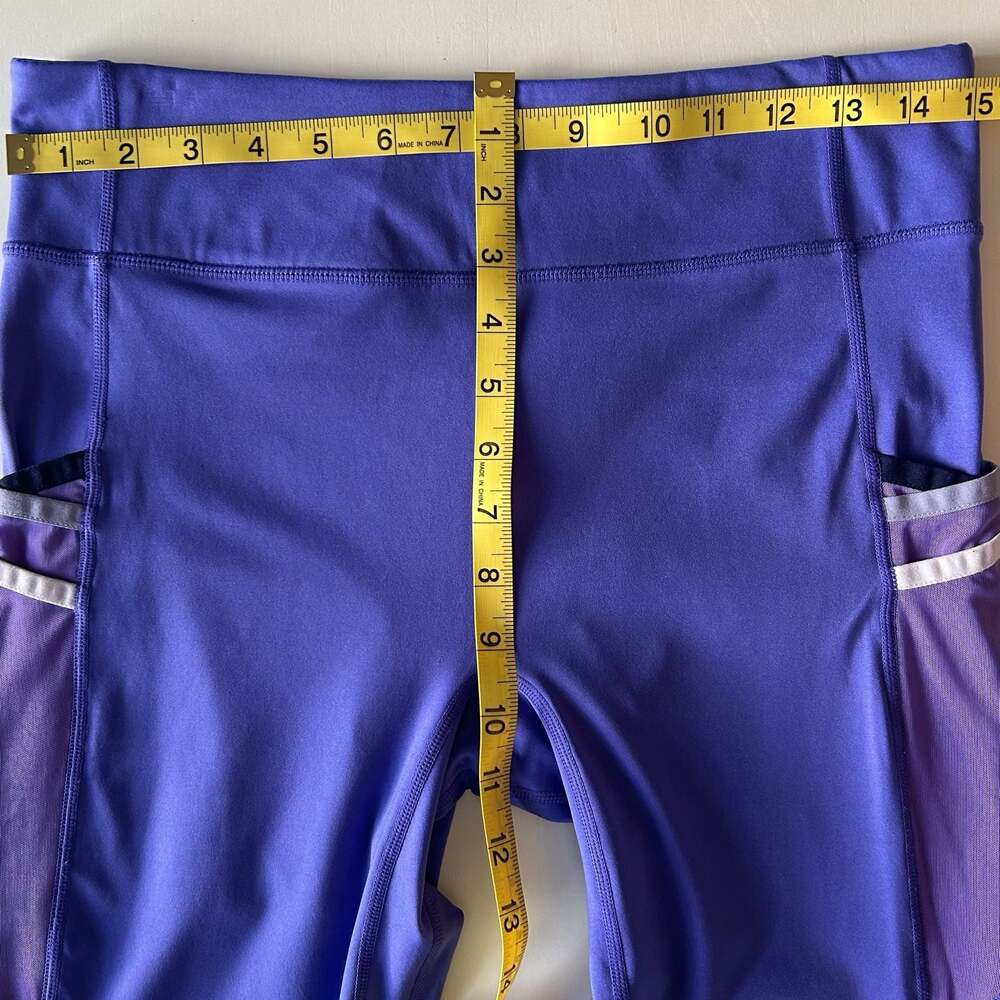 Fabletics Purple High Waisted Pocket Leggings Size Medium - Picture 7 of 9